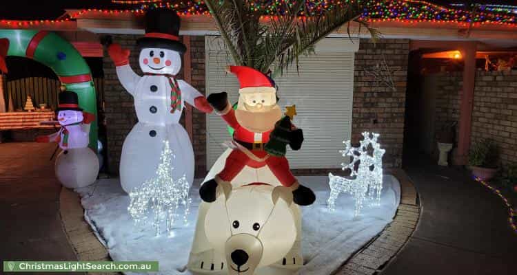Christmas Light display at 33 Idaho Place, Craigie