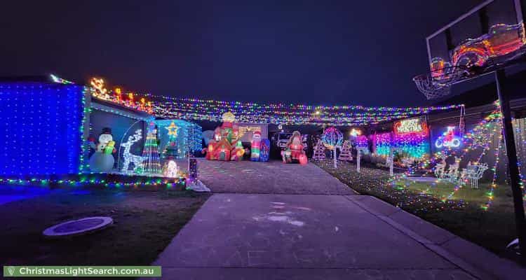 Christmas Light display at 37 Bignell Circuit, Greenbank