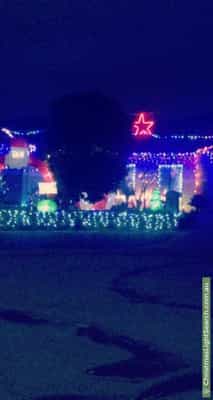 Christmas Light display at 7 Tomas View, Clarkson