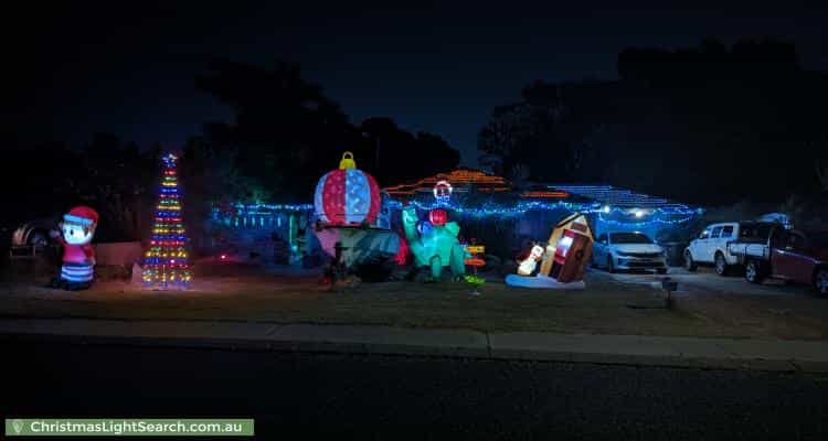 Christmas Light display at 12 Larix Way, Forrestfield