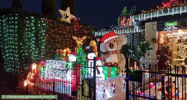 Christmas Light display at 22 Pepperbush Circuit, Cranbourne