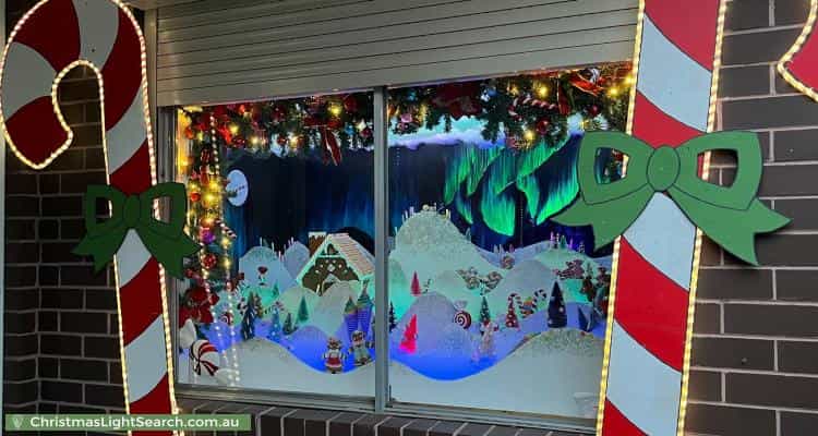 Christmas Light display at 2 Sheldon Court, Gladstone Park
