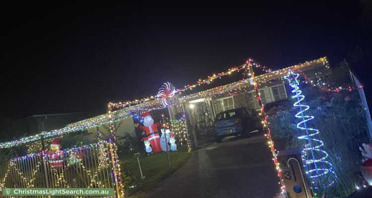 Christmas Light display at 13 Springall Avenue, Wyongah