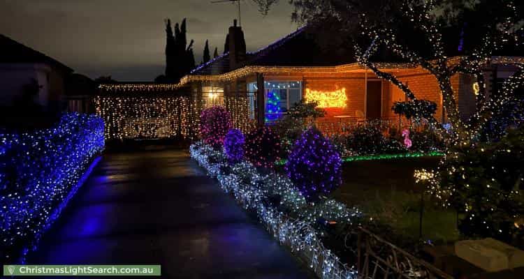 Christmas Light display at 55 Broadhurst Avenue, Reservoir