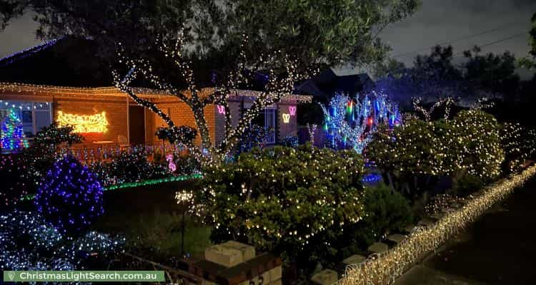 Christmas Light display at 55 Broadhurst Avenue, Reservoir