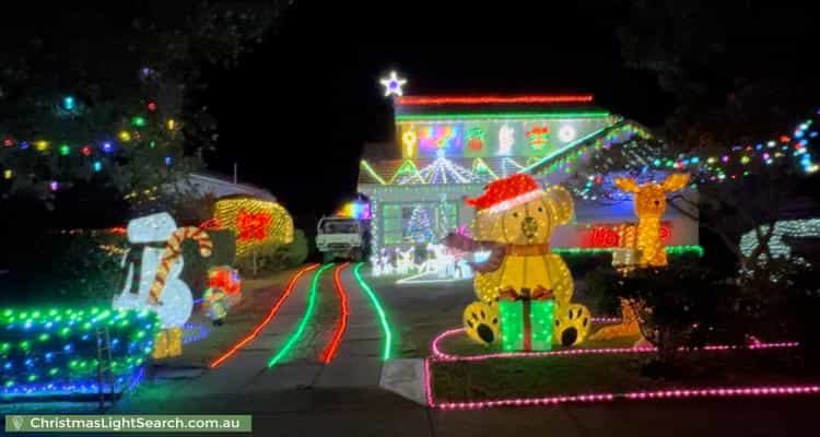 Christmas Light display at 38 Berowra Waters Road, Berowra