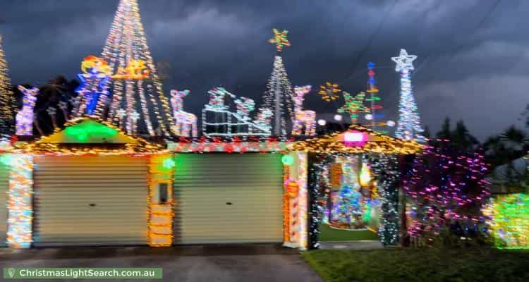 Christmas Light display at 67 Lehmans Road, Beenleigh