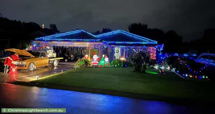 Christmas Light display at 4 Justin Place, Pakenham