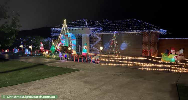 Christmas Light display at 34 Casuarina Drive, Romsey