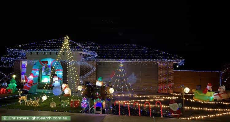Christmas Light display at 34 Casuarina Drive, Romsey