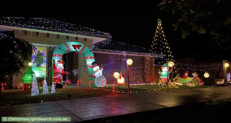 Christmas Light display at 34 Casuarina Drive, Romsey