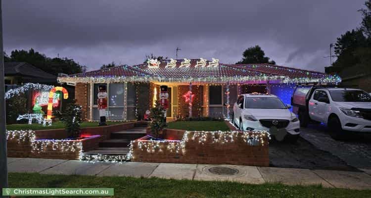 Christmas Light display at 6 Gattinara Drive, Frankston