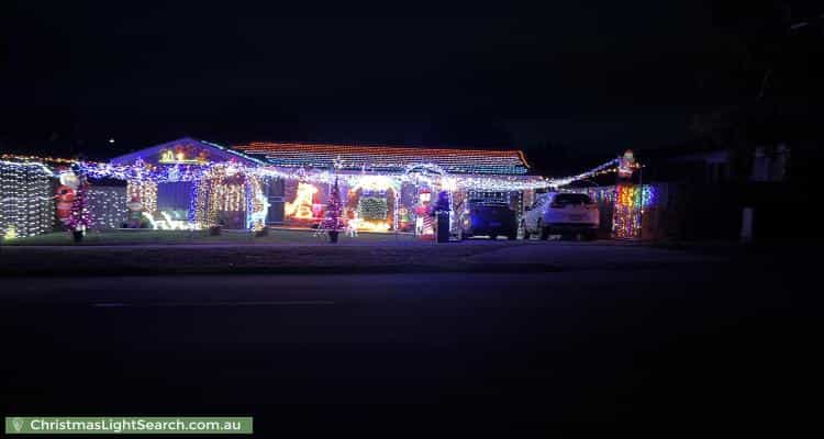 Christmas Light display at 12 Unaipon Avenue, Ngunnawal