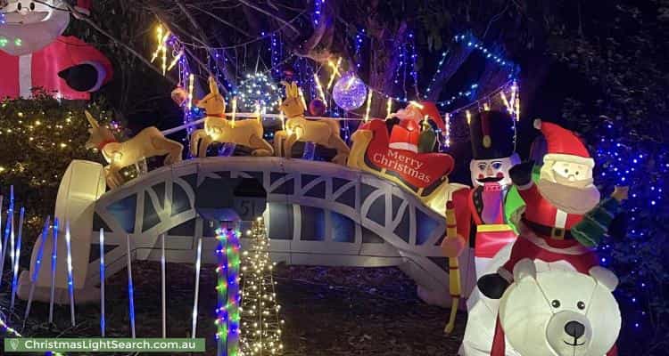 Christmas Light display at 51 Tipiloura Street, Ngunnawal
