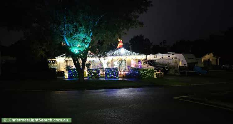 Christmas Light display at 2 Hartsmere Drive, Berwick