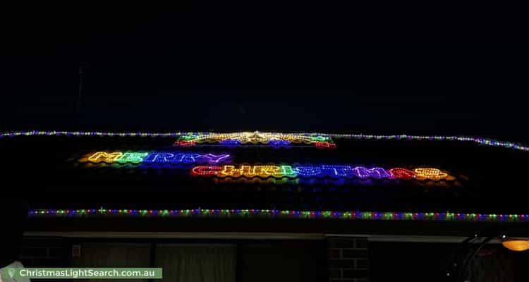 Christmas Light display at 16 Wanbi Court, Craigmore