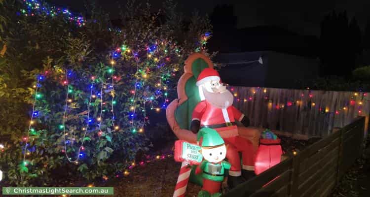 Christmas Light display at 23 Buckingham Drive, Rowville