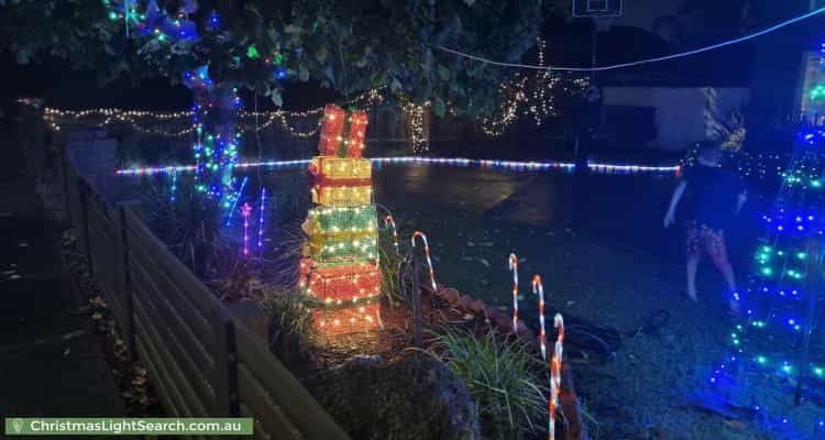 Christmas Light display at 23 Buckingham Drive, Rowville