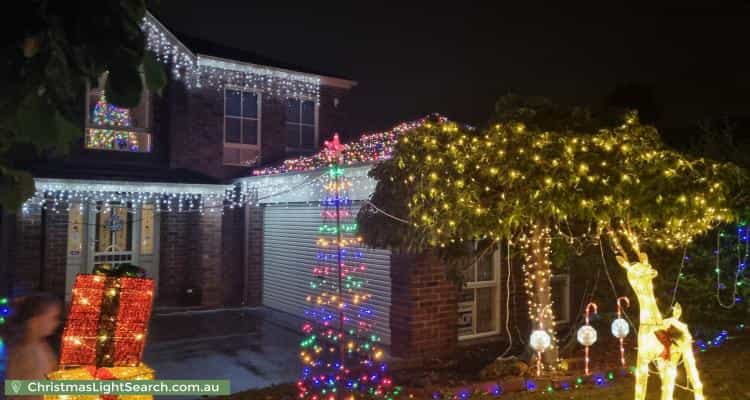 Christmas Light display at 23 Buckingham Drive, Rowville