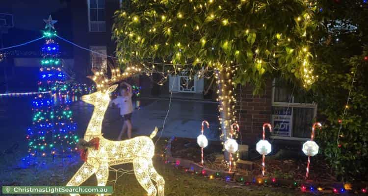 Christmas Light display at 23 Buckingham Drive, Rowville