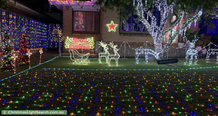 Christmas Light display at 8 Laurence Street, Rostrevor