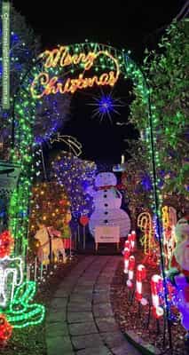 Christmas Light display at 4 Stacy Street, Gowrie