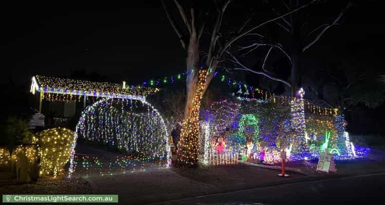 Christmas Light display at 4 Stacy Street, Gowrie