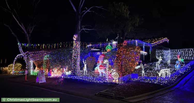 Christmas Light display at 4 Stacy Street, Gowrie