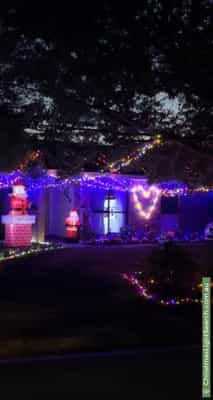 Christmas Light display at  Chauncy Crescent, Canberra