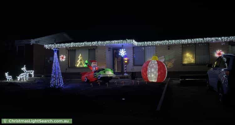 Christmas Light display at 6 Oldham Avenue, Modbury Heights