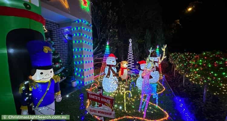Christmas Light display at 24 Ridgeline Drive, The Ponds