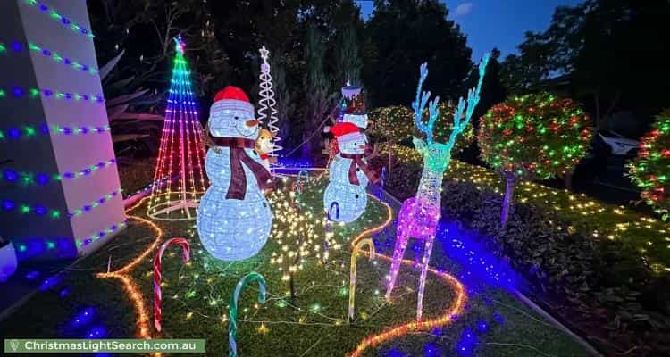 Christmas Light display at 24 Ridgeline Drive, The Ponds