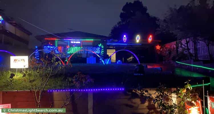 Christmas Light display at 24 Blucher Street, Ferntree Gully