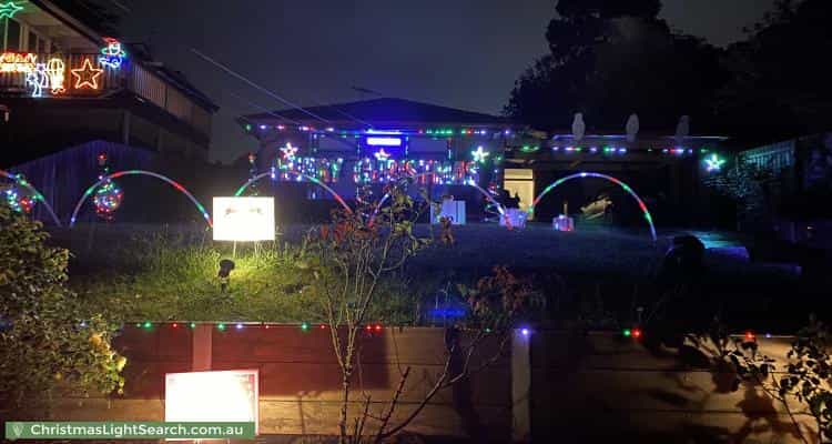 Christmas Light display at 24 Blucher Street, Ferntree Gully