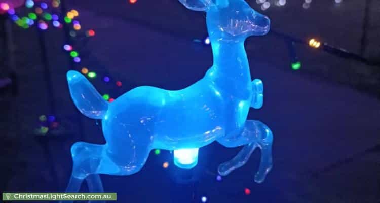 Christmas Light display at 12A Erica Avenue, Mount Claremont