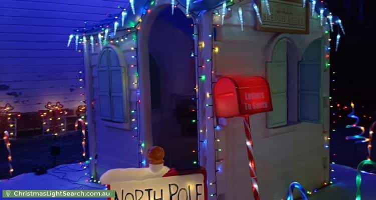 Christmas Light display at 12A Erica Avenue, Mount Claremont