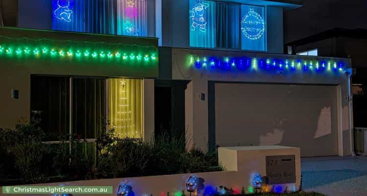 Christmas Light display at 12A Henley Road, Ardross
