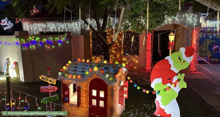 Christmas Light display at 134 Moulden Avenue, Yokine