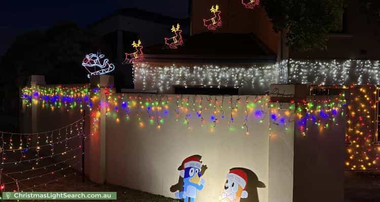 Christmas Light display at 134 Moulden Avenue, Yokine