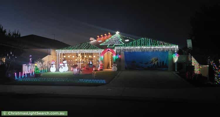 Christmas Light display at 32 Goldsbrough Entrance, Helena Valley