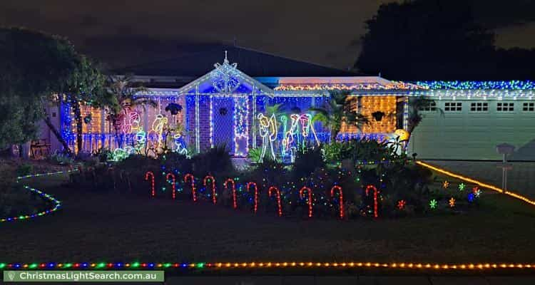 Christmas Light display at  Tahoe Close, Thornlie