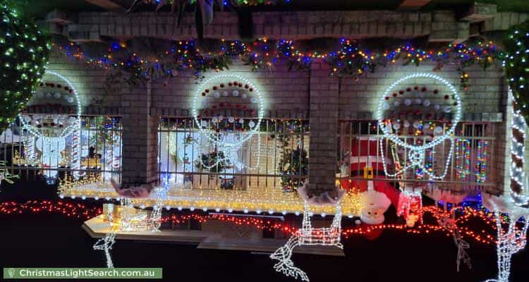 Christmas Light display at  Tahoe Close, Thornlie