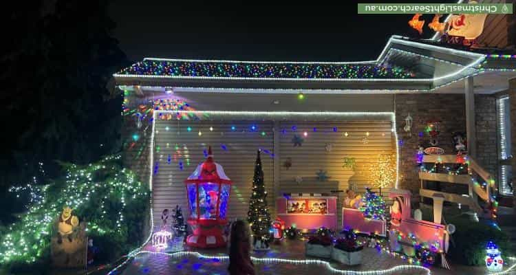 Christmas Light display at 18 Hoysted Avenue, Cranbourne North