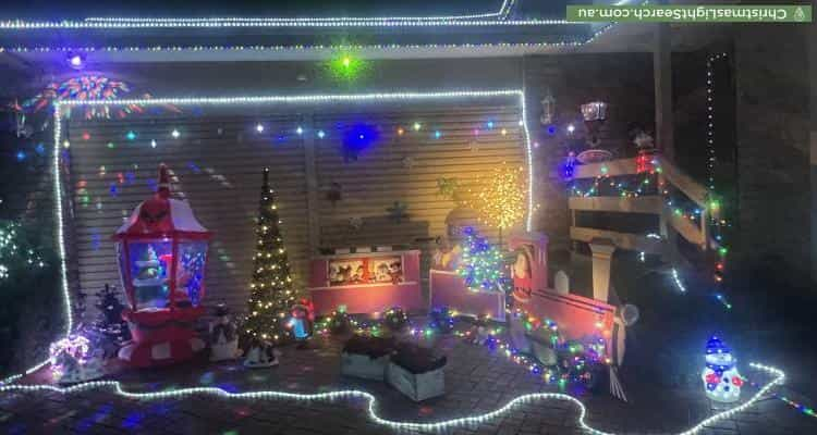 Christmas Light display at 18 Hoysted Avenue, Cranbourne North