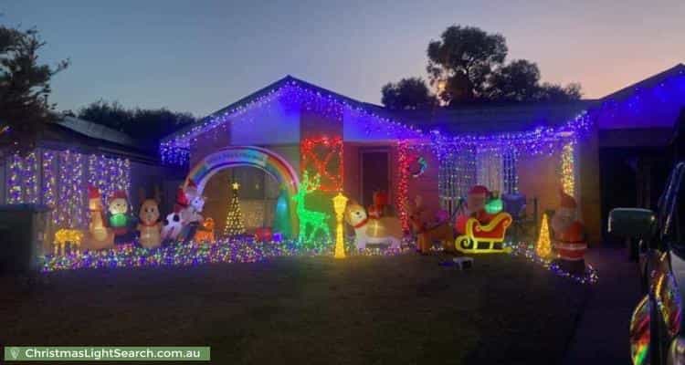 Christmas Light display at 9 Clover Lane, Mornington