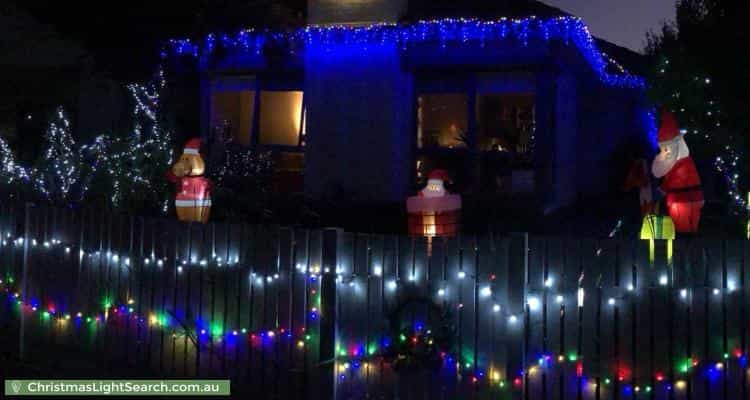 Christmas Light display at 9 Hobson Street, Newport