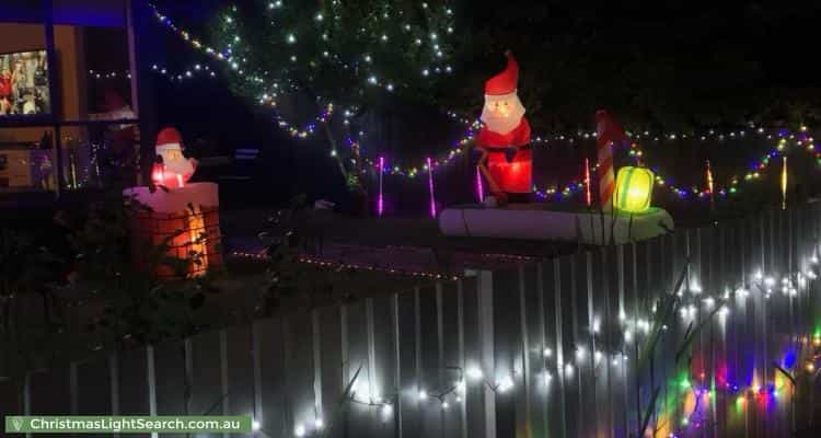 Christmas Light display at 9 Hobson Street, Newport