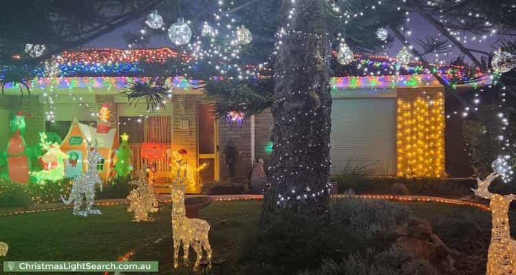 Christmas Light display at 17 Jib Close, Waikiki