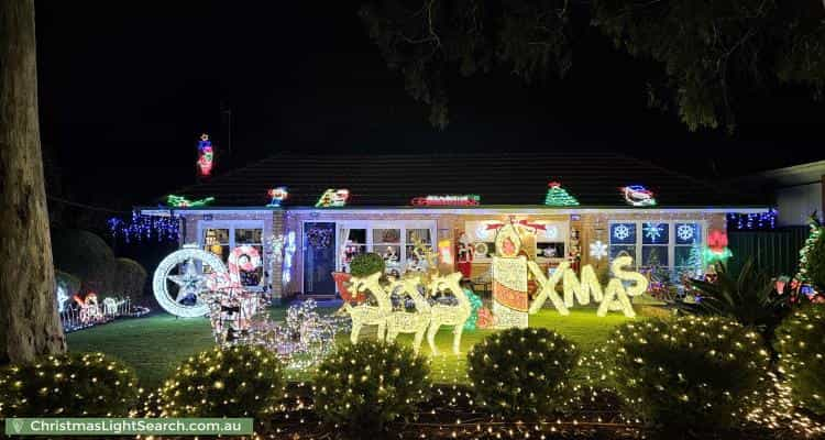 Christmas Light display at 5 Rosedale Avenue, Wattle Park