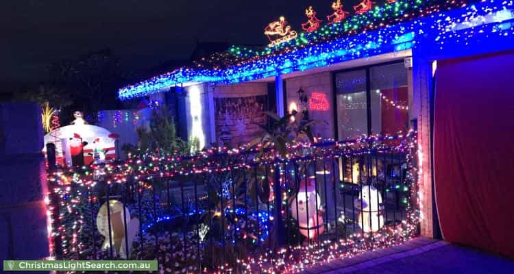 Christmas Light display at 31 Bindoon Loop, Huntingdale